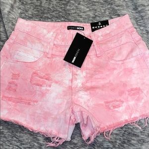 Pink tye-dye shorts BRAND NEW WITH TAG NEVER WORN